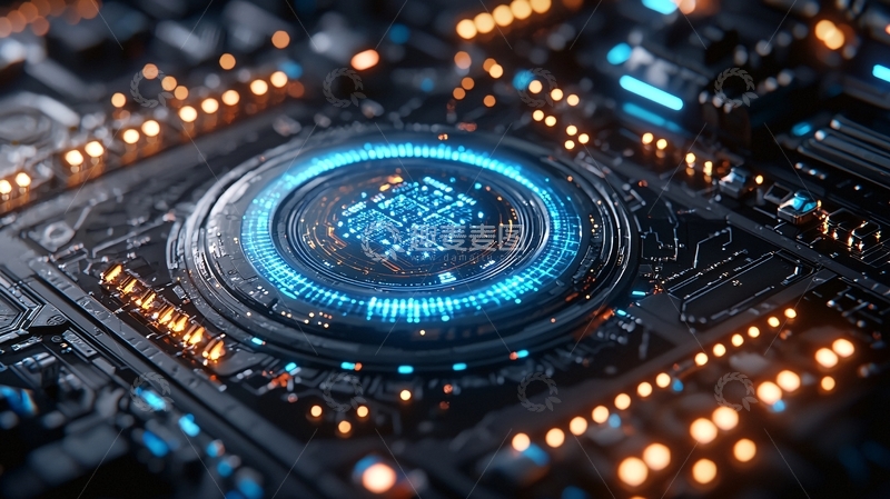 高清大图下载【趣麦麦图】未来科技电路板5