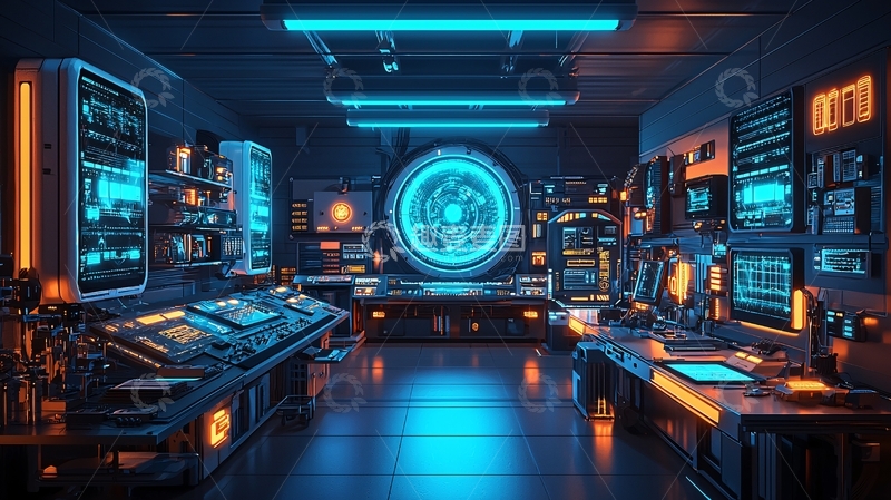 高清大图下载【趣麦麦图】未来科技实验室