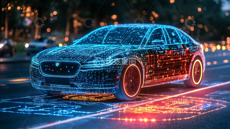 高清大图下载【趣麦麦图】炫酷科技感未来汽车