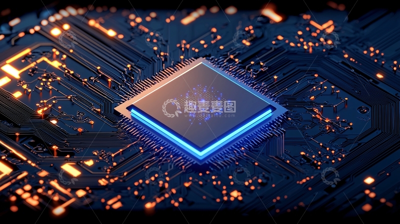 高清大图下载【趣麦麦图】科技感芯片