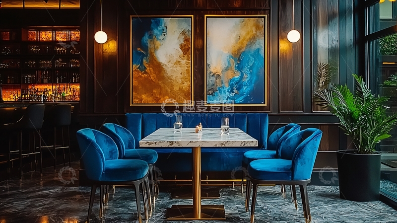 高清大图下载【趣麦麦图】高级酒吧餐厅设计