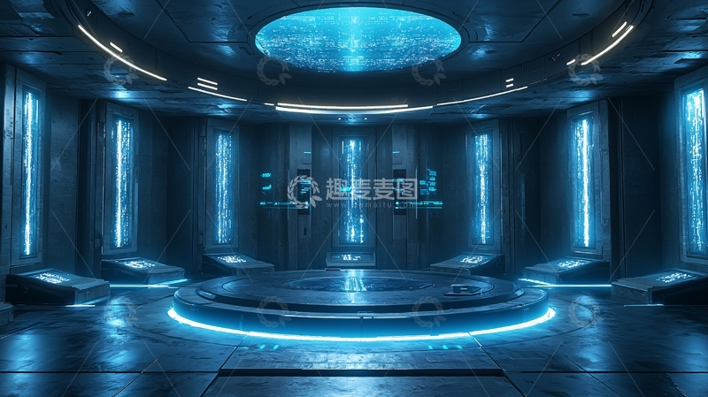 高清大图下载【趣麦麦图】科幻未来房间