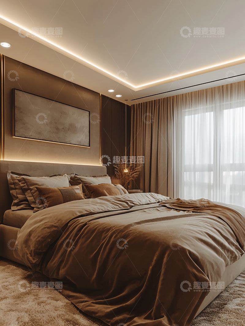 高清大图下载【趣麦麦图】现代轻奢卧室设计
