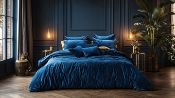 深蓝色奢华卧室