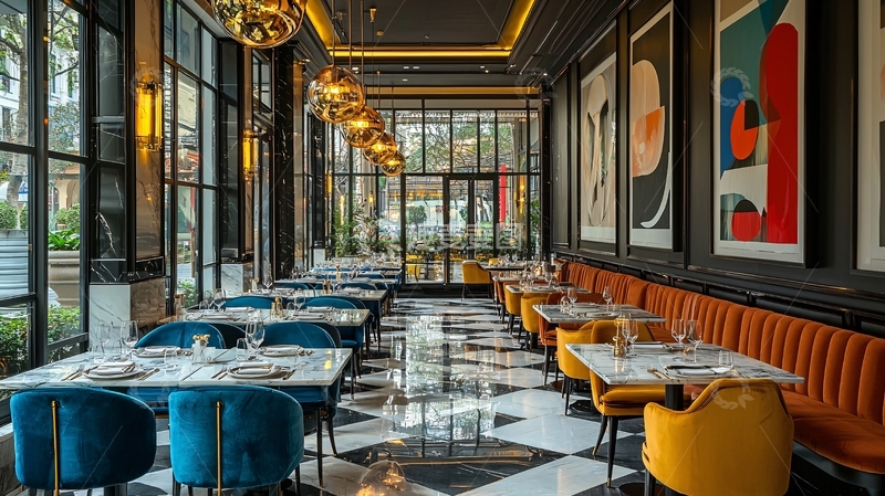 高清大图下载【趣麦麦图】高级餐厅室内设计