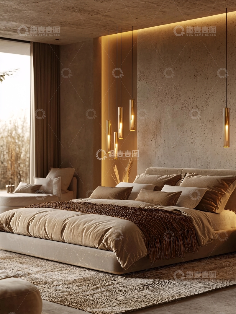 高清大图下载【趣麦麦图】现代简约卧室设计189