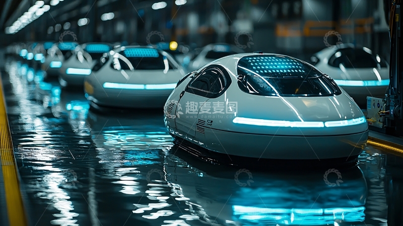 高清大图下载【趣麦麦图】未来科技感自动驾驶汽车