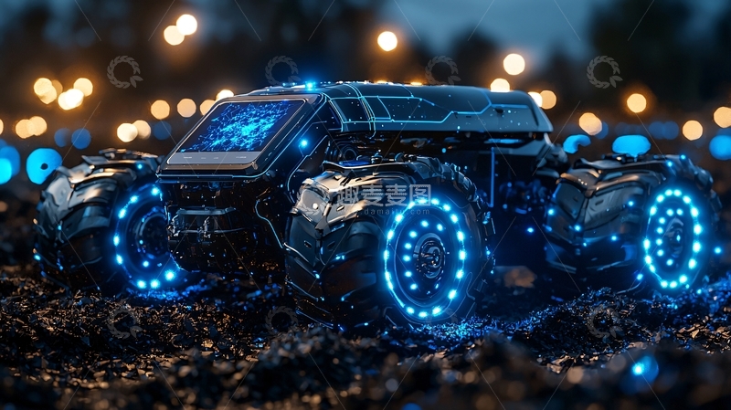高清大图下载【趣麦麦图】未来科技越野车