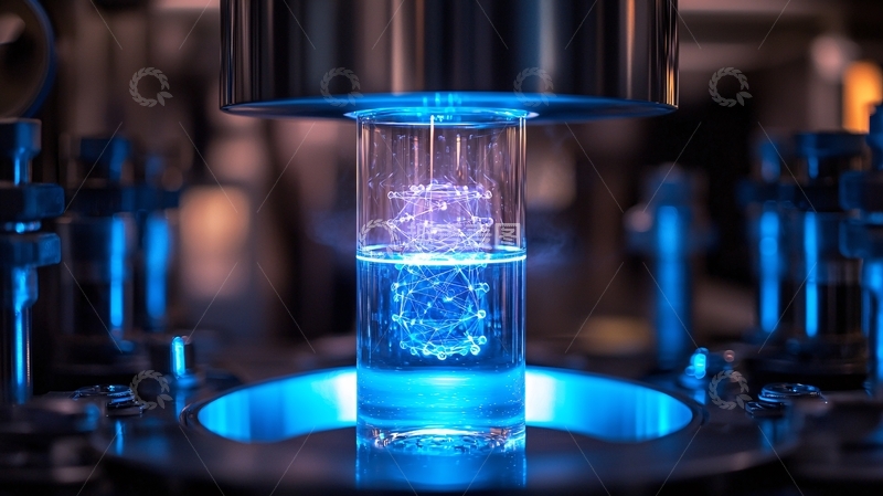 高清大图下载【趣麦麦图】蓝色液体实验