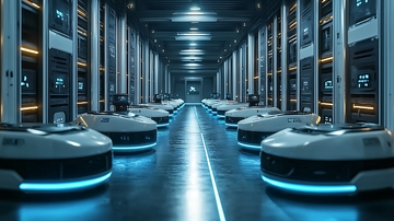 未来科技感智能仓库