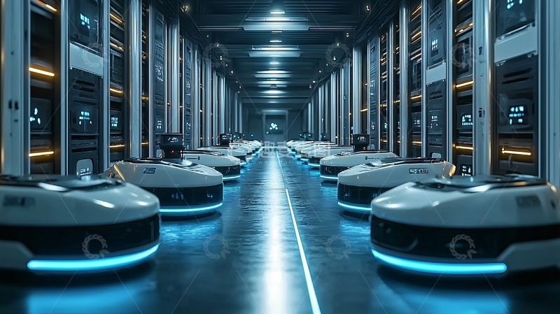 高清大图下载【趣麦麦图】未来科技感智能仓库