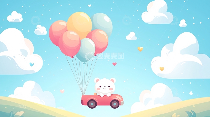 高清大图下载【趣麦麦图】卡通小熊