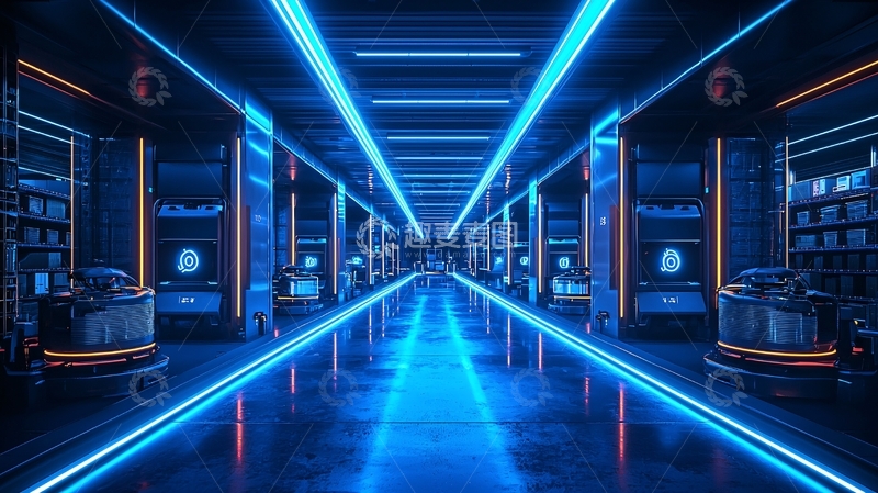 高清大图下载【趣麦麦图】未来科技感走廊