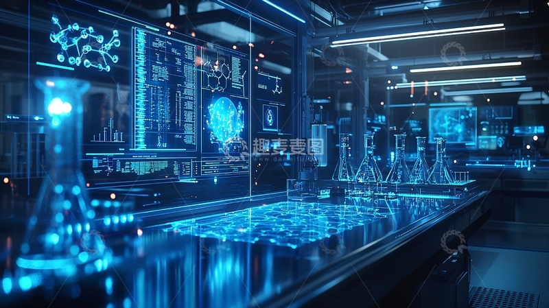 高清大图下载【趣麦麦图】未来科技实验室