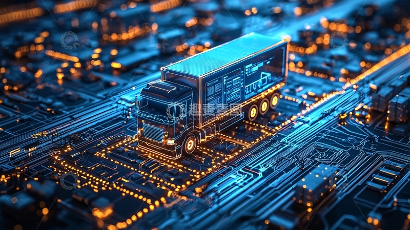 高清大图下载【趣麦麦图】数字卡车