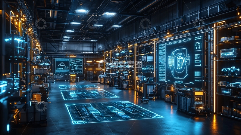 高清大图下载【趣麦麦图】未来科技感走廊