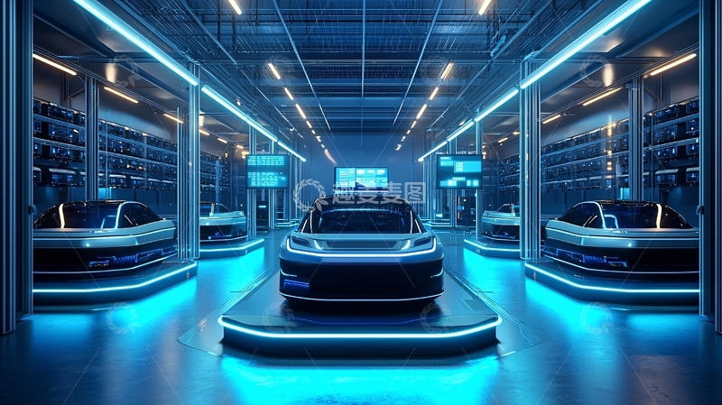 高清大图下载【趣麦麦图】未来科技感车库