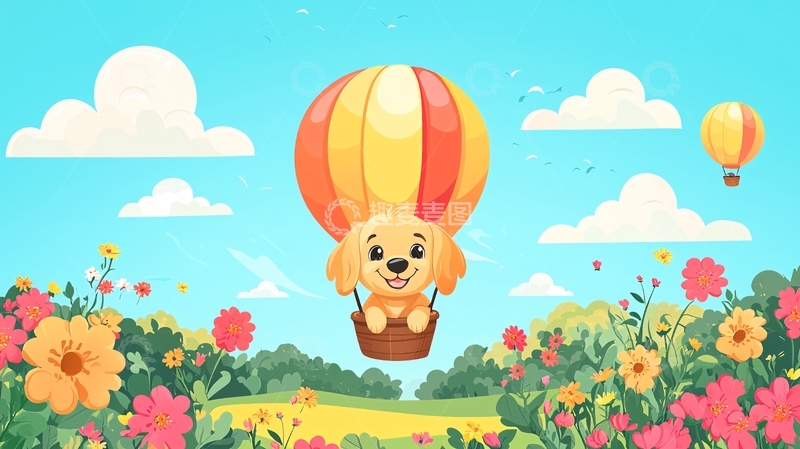 高清大图下载【趣麦麦图】热气球