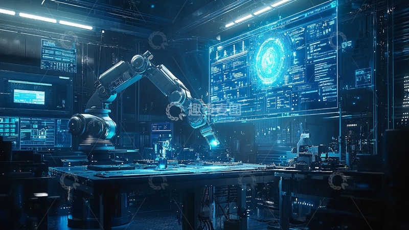 高清大图下载【趣麦麦图】未来科技实验室