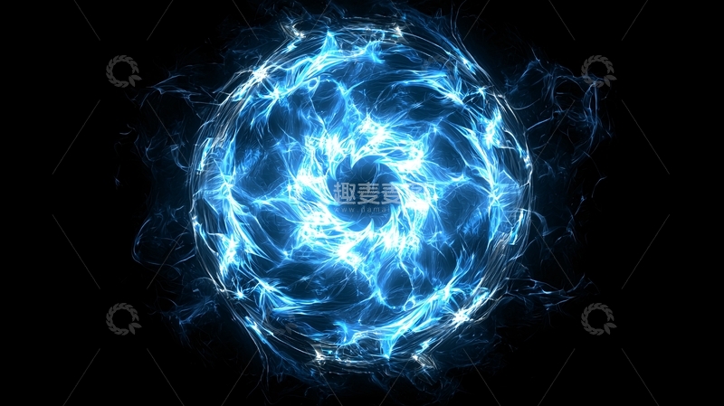 高清大图下载【趣麦麦图】蓝色能量球