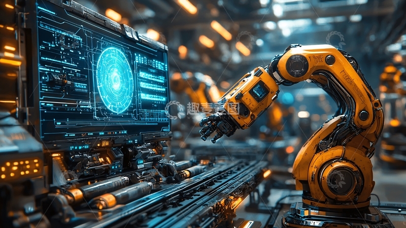 高清大图下载【趣麦麦图】工业机器人