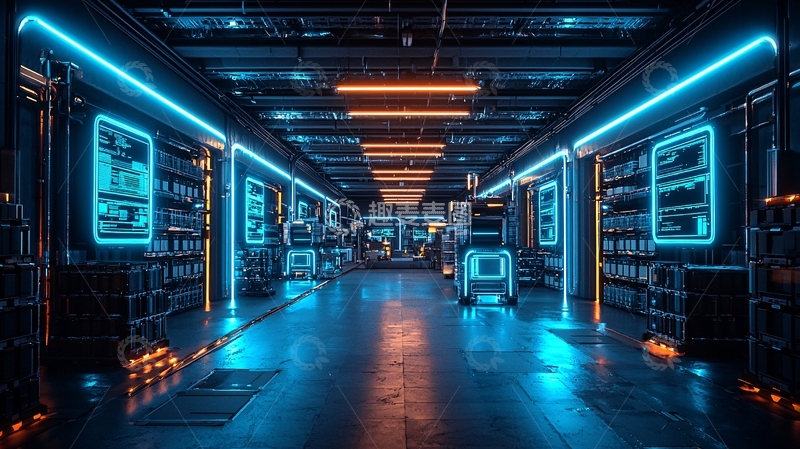 高清大图下载【趣麦麦图】未来科技感走廊