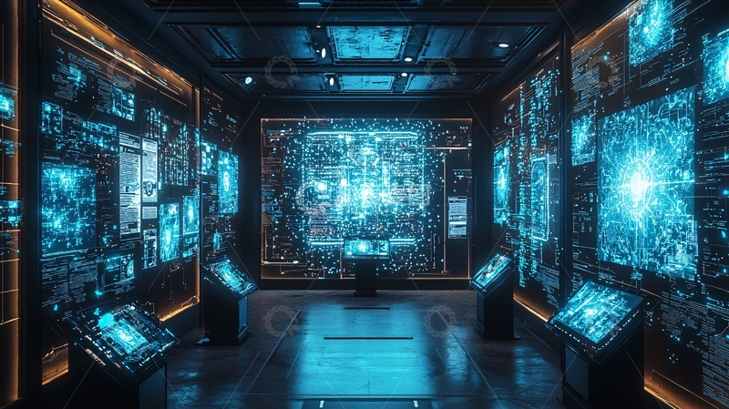 高清大图下载【趣麦麦图】未来科技控制中心