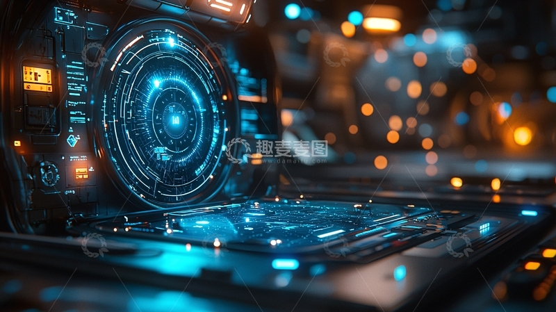 高清大图下载【趣麦麦图】未来科技界面22