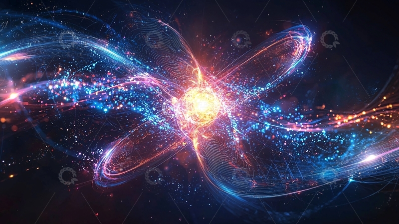 高清大图下载【趣麦麦图】能量粒子碰撞