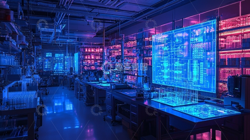 高清大图下载【趣麦麦图】未来科技实验室