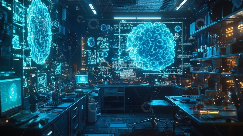 高清大图下载【趣麦麦图】未来科技实验室