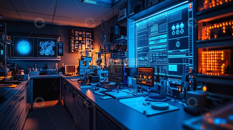 高清大图下载【趣麦麦图】科技感实验室