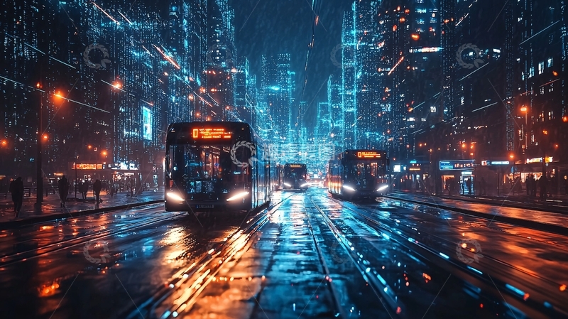 高清大图下载【趣麦麦图】未来都市夜景404