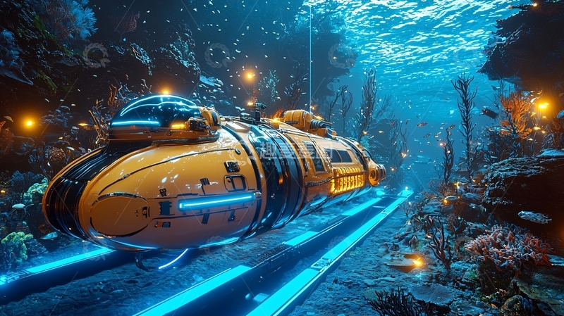 高清大图下载【趣麦麦图】深海探险器