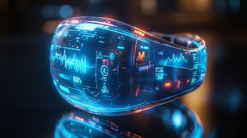 科技感十足的未来智能腕带