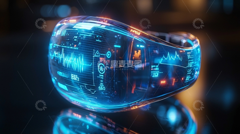 高清大图下载【趣麦麦图】科技感十足的未来智能腕带