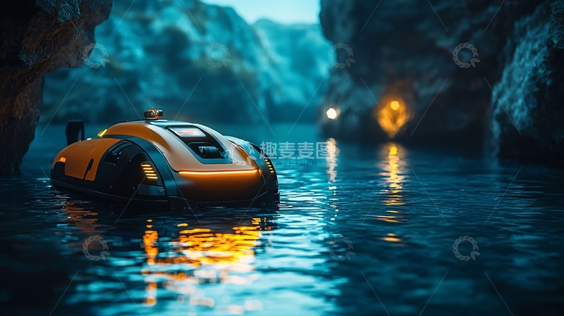 高清大图下载【趣麦麦图】水下机器人