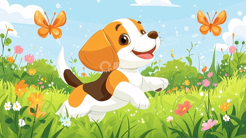 高清大图下载【趣麦麦图】可爱小猎犬