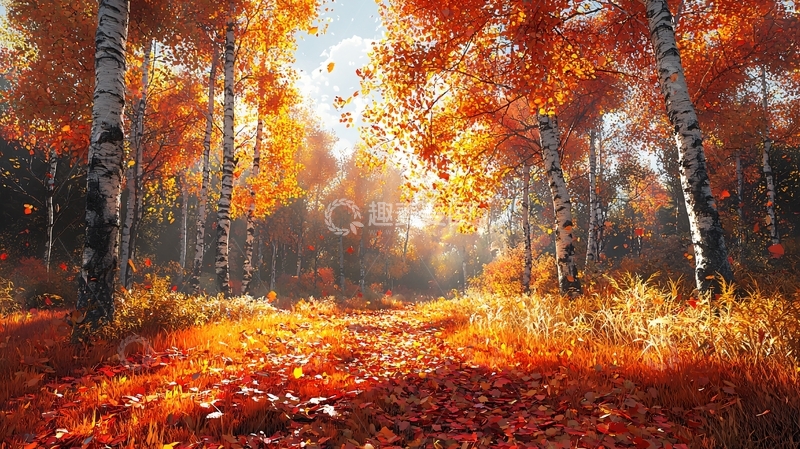 高清大图下载【趣麦麦图】秋日森林