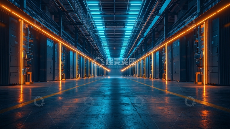高清大图下载【趣麦麦图】科技感未来感走廊