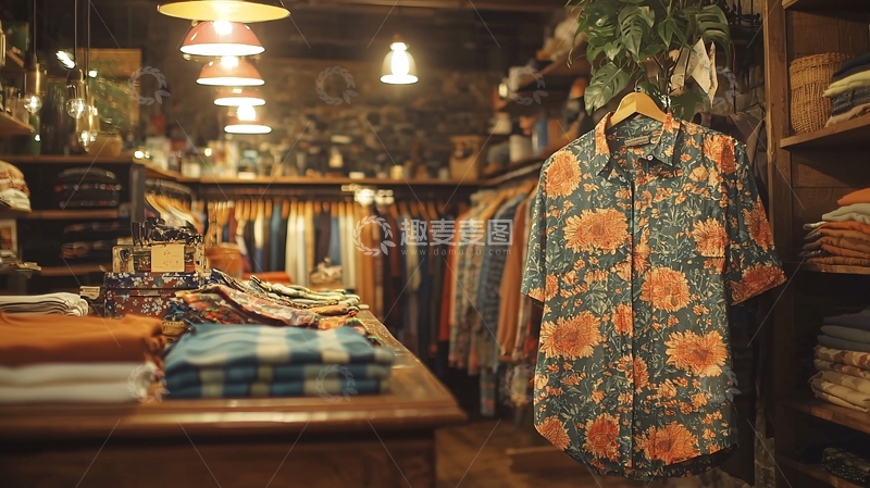 高清大图下载【趣麦麦图】复古服装店