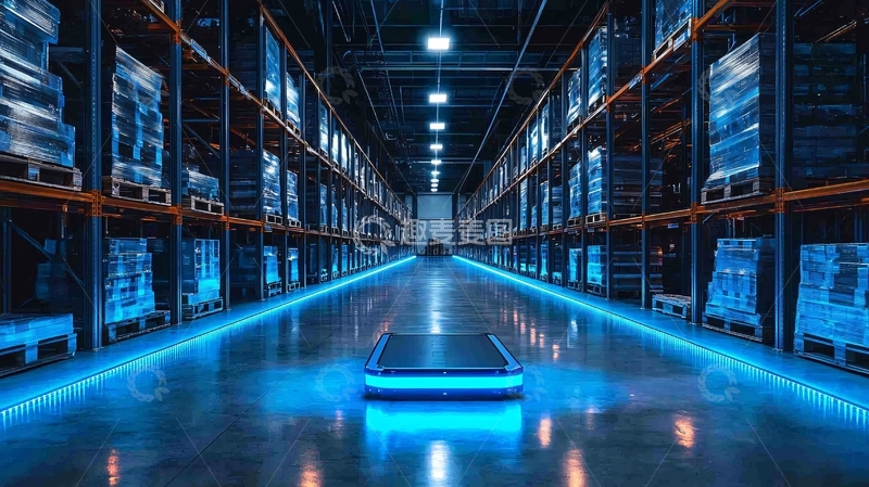 高清大图下载【趣麦麦图】智能仓储物流