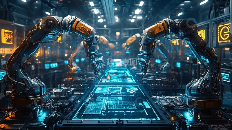 高清大图下载【趣麦麦图】未来科技感工业场景