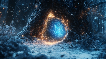 冰雪森林奇幻之门