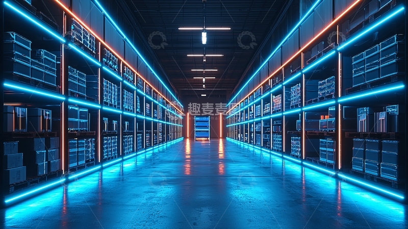高清大图下载【趣麦麦图】未来科技感仓库