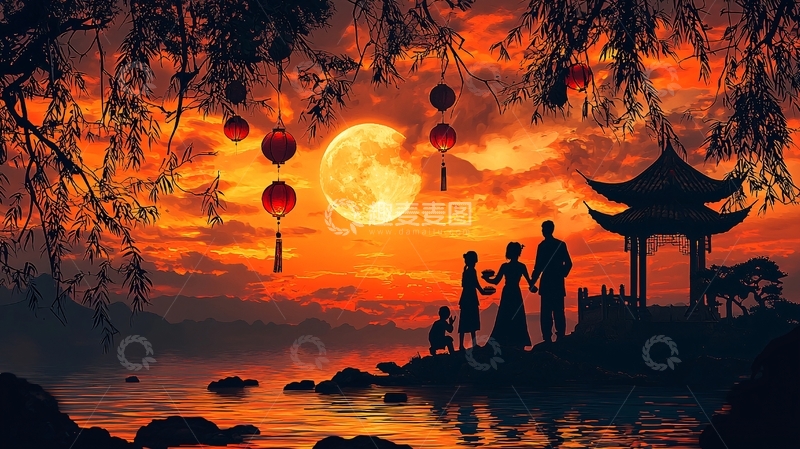 高清大图下载【趣麦麦图】中秋节