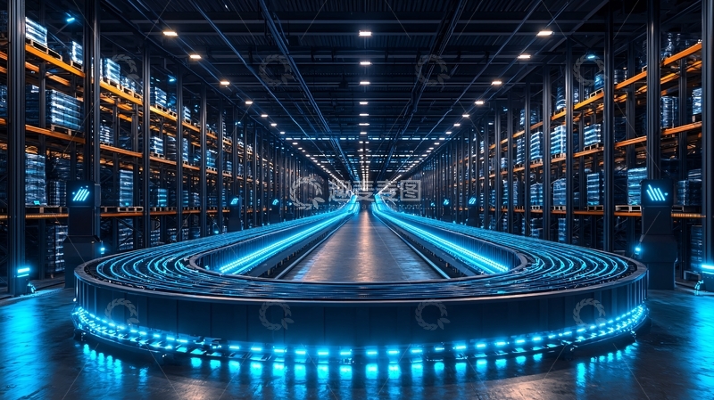 高清大图下载【趣麦麦图】未来科技感仓库