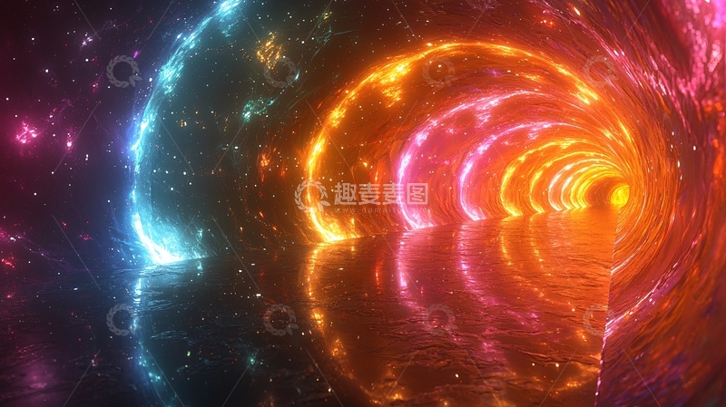 高清大图下载【趣麦麦图】宇宙隧道