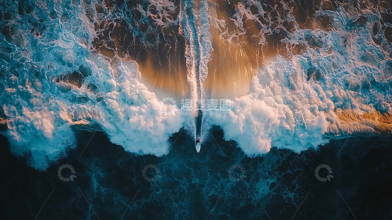 高清大图下载【趣麦麦图】海浪翻滚的壮观景象