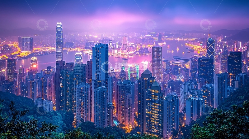 高清大图下载【趣麦麦图】香港夜景